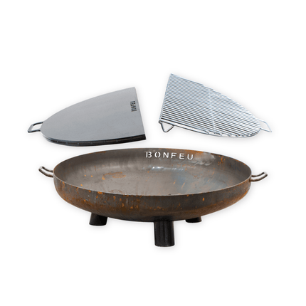 Paketangebot BonFeu BonBowl Plus 80 + BonPlancha 1/2 80 + BonGrill 1/2 80
