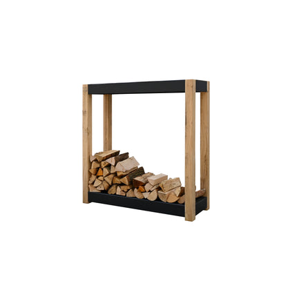 Stockage de bois Cremagliera gris foncé (3 dimensions) - 100 x 120 cm Quoco