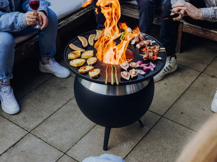 Höfats MOON 45 Plancha BBQ Set-RVS-49 cm