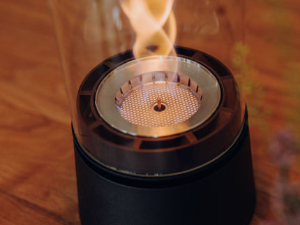 Höfats SPIN air Tischfeuer - Matt Schwarz - 1200