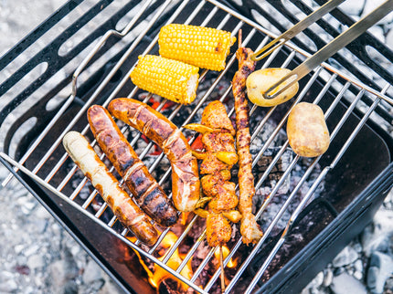 Höfats CUBE Vuurkorf zwart-BBQ Set