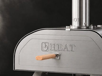 HEAT Pizzaofen mit Pellets Odda Edelstahl