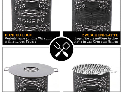BonFeu BonVes 34 Schwarz Feuerkorb