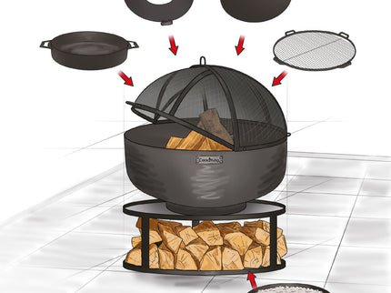 CookKing Feuerschale Palermo XXL 80 cm