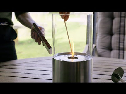 Esschert Bioethanol Tischkamin Rund Edelstahl