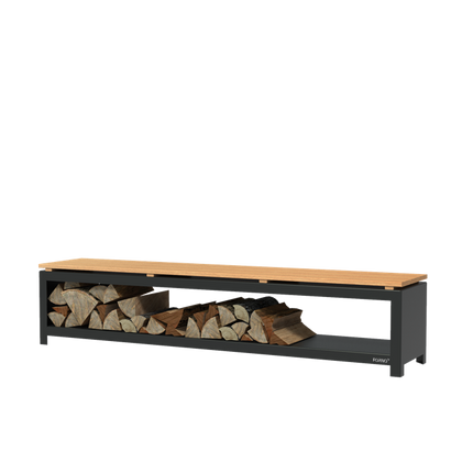 FORNO Houtopslag Bank Zwart