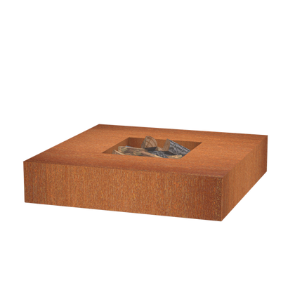 FORNO Vuurtafel CortenStaal Vierkant (Ø120) - Ohne Grill