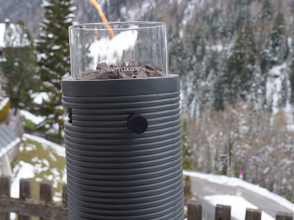 Happy Cocooning Tischfeuer Lumi Groove Anthrazit