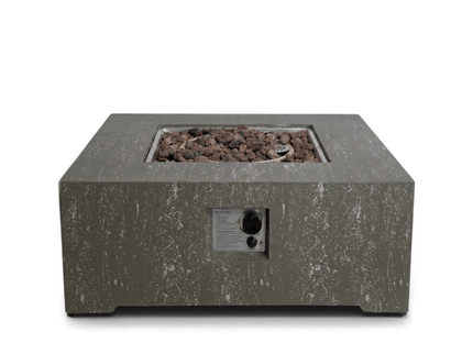 Happy Cocooning Feuertisch Estate Square 88 oscuro travertin