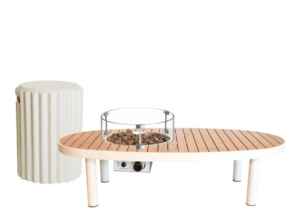 Happy Cocooning Feuertisch-Set Riviera 140 beige