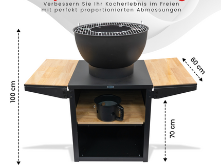 HEAT Kjok Outdoor-Küche Ø56 cm Schwarz