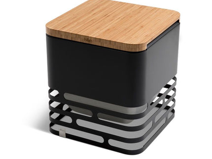 Höfats CUBE Feuerkorb schwarz-Flip Set