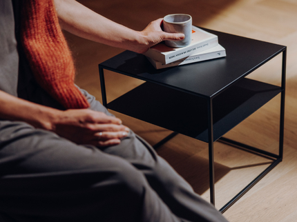 Höfats FIRE FRAME Loungetafel met SPIN air 1200 inbouw