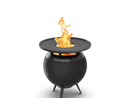 Höfats MOON 45 rauchfreier Feuerkorb mit Plancha