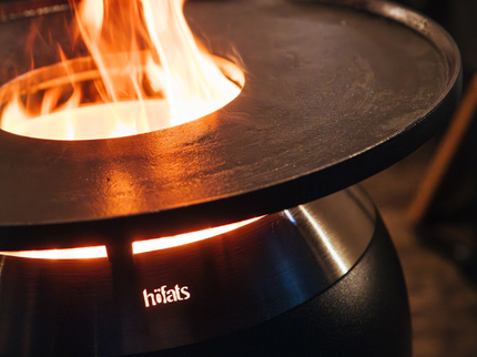 Höfats MOON 45 rauchfreier Feuerkorb mit Plancha