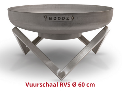 MOODZ vuurschaal RVS 60 cm