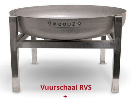 MOODZ vuurschaal RVS 80 cm