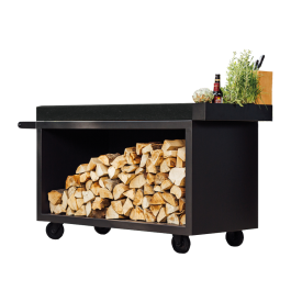 OFYR Mise en Place Table Black 135 Pro-Ceramic Dark Grey - Ceramic