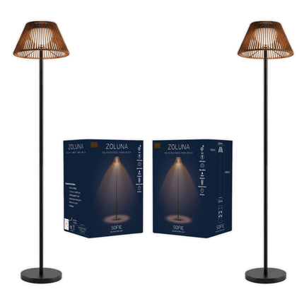 Paketangebot ZOLUNA 2x Stehlampe Sofie