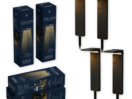 Pakketdeal ZOLUNA 4x solar priklamp Arie