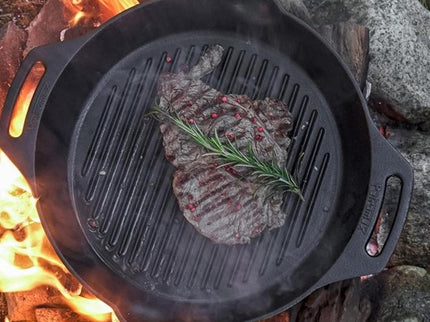 Petromax Gusseisen Grill Pfanne 2 Handgriffe