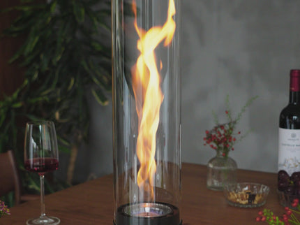 Höfats SPIN air Tischfeuer - Matt Schwarz - 1200