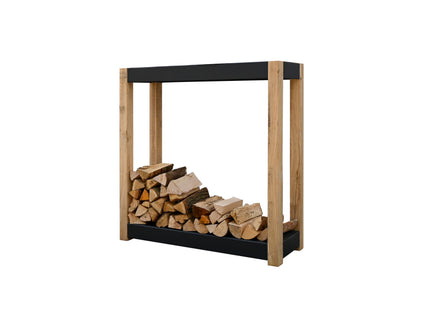 Stockage de bois Cremagliera gris foncé (3 dimensions) - 100 x 120 cm Quoco