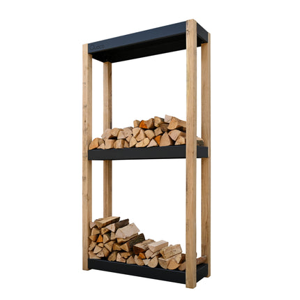 Quoco Houtopslag Cremagliera Donkergrijs  (3 afm.)-225x120cm