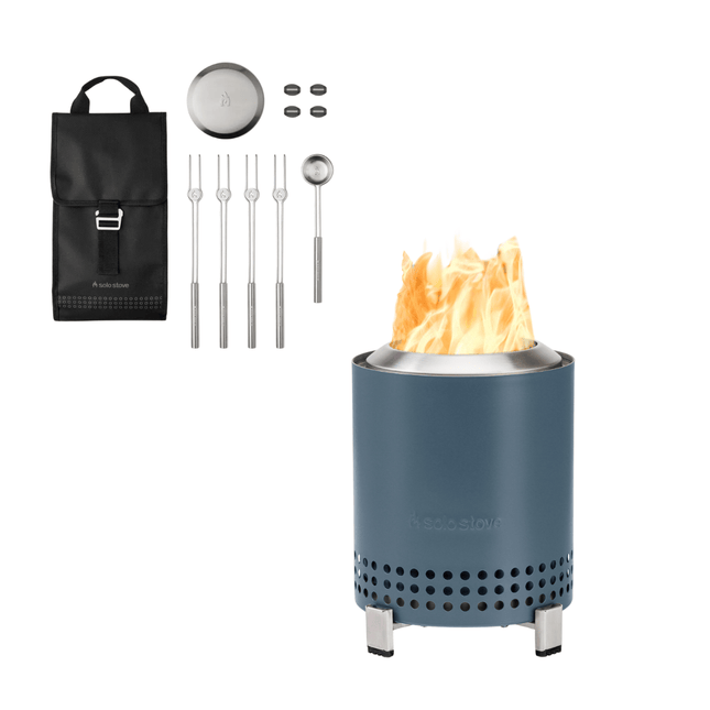 Paketangebot Solo Stove Mesa XL blau + Zubehörpaket