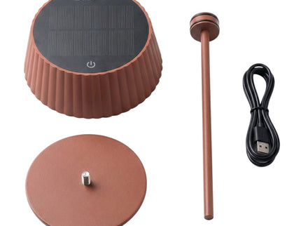 ZOLUNA solar tafellamp Jyp rusty red