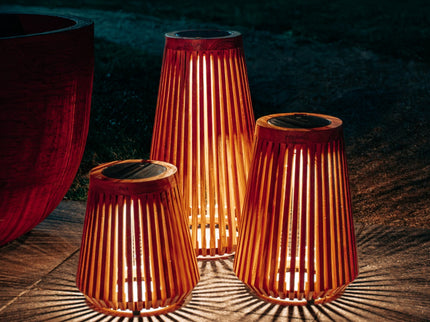 ZOLUNA solar vloerlamp Lon L teak